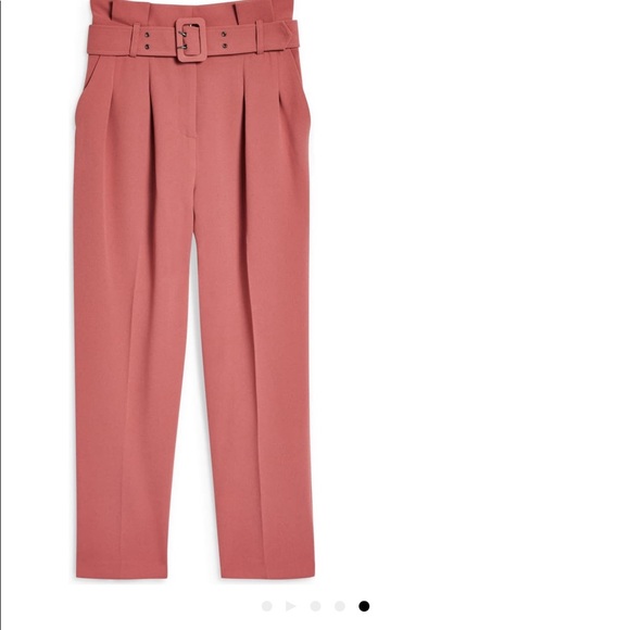 TOPSHOP ayla trousers pant 4 (0-2) pink - Picture 5 of 8